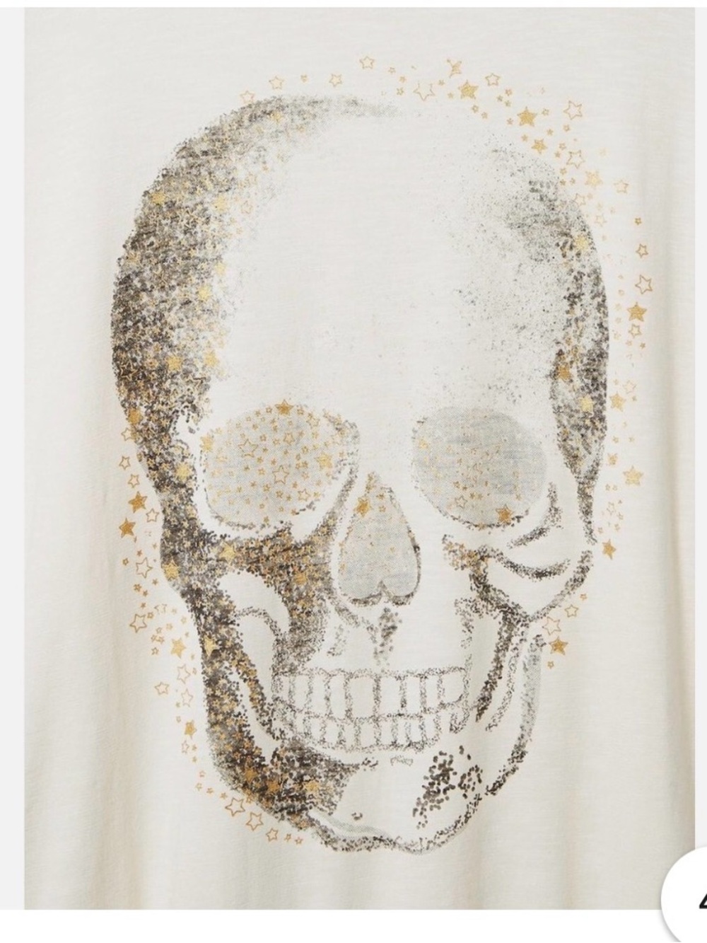 Torrid Graphic Crew Long Sleeve Dolman Skull - Picture 3 of 6